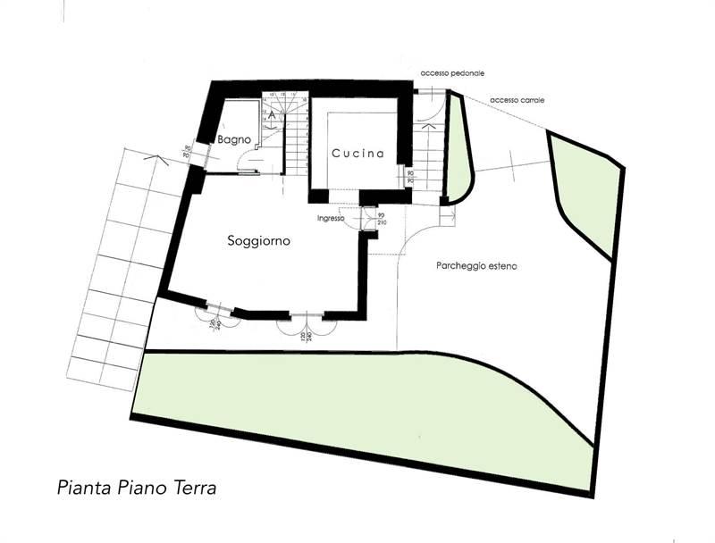 Progetto 2 - Planimetria piano terra